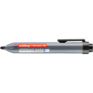 edding 4-12001  retract 12 Whiteboardmarker schwarz