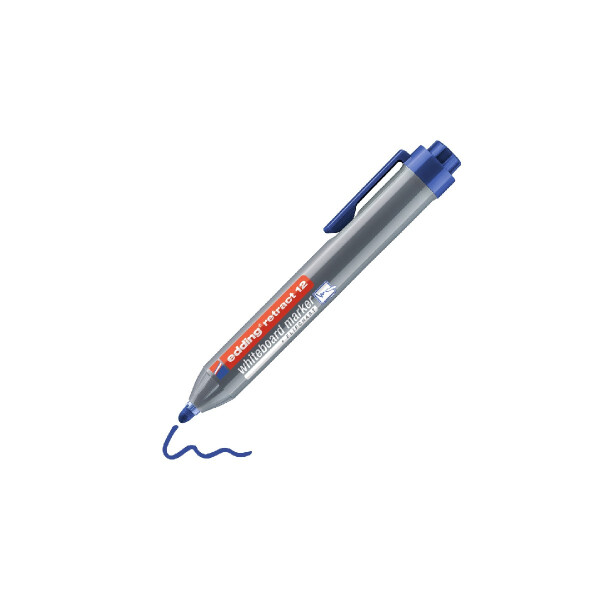edding 4-12003  retract 12 Whiteboardmarker blau