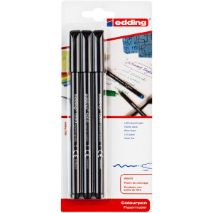 edding 4-1200-3-1001  1200 Fasermaler fein 3er-Blister...