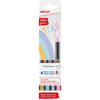 edding 4-1200-4-3  1200 glitzer Fasermaler 4er-Set sortiert pastell