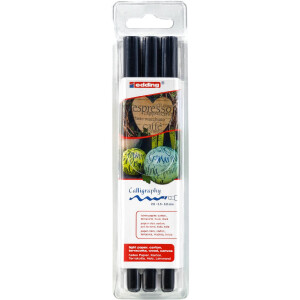 edding 4-1255-3-001  1255 Kalligrafiestift 3er-Set schwarz