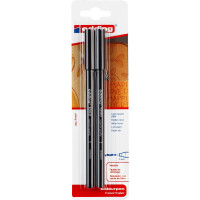 edding 4-1300-2-1001  1300 Fasermaler medium 2er-Blister schwarz