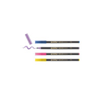 edding 4-1340-4-3  1340 glitzer Pinselstift 4er-Set sortiert