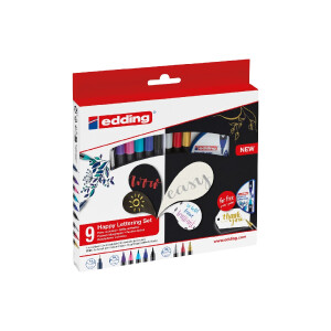 edding 4-1340-9-S2  Happy Lettering 9er-Set sortiert