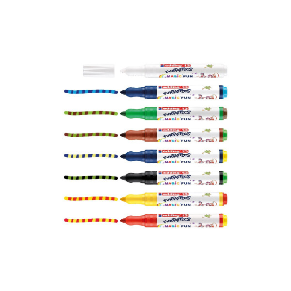 edding 4-13-8-099  13 FUNTASTICS MAGIC FUN Kinderfasermaler 8er-Set sortiert
