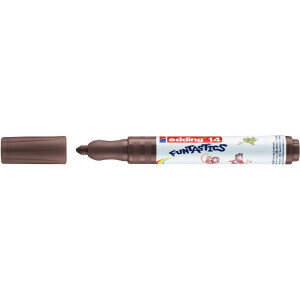edding 4-14007  14 FUNTASTICS Kinderfasermaler braun