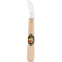 Kirschen 3352000 Kerbschnitzmesser mit Weißbuchenheft mit langer schräger Schneide