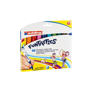 edding 4-14-10  14 FUNTASTICS Kinderfasermaler 10er-Set...