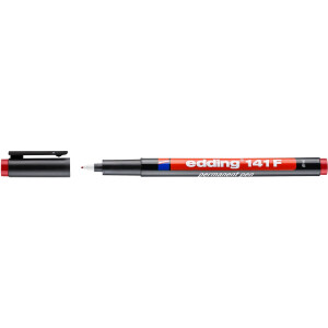 edding 4-141002  141 F Permanenter Folienschreiber rot
