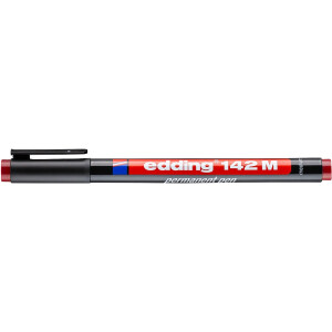 edding 4-142002  142 M Permanenter Folienschreiber rot