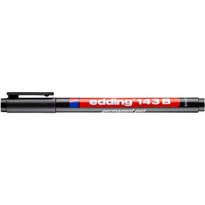 edding 4-143001  143 B Permanenter Folienschreiber schwarz