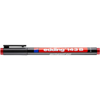 edding 4-143002  143 B Permanenter Folienschreiber rot