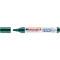 edding 4-1455025  1455 Kalligrafiemarker mit flexibler Spitze flaschengrün