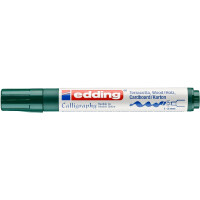 edding 4-1455025  1455 Kalligrafiemarker mit flexibler Spitze flaschengrün