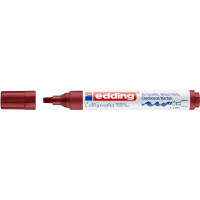 edding 4-1455046  1455 Kalligrafiemarker mit flexibler Spitze karmesin