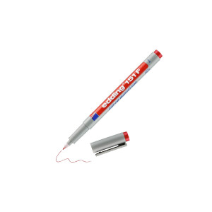 edding 4-151002  151 F Non-permanenter Folienschreiber rot
