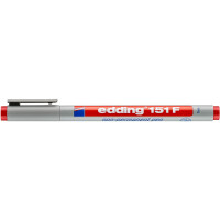 edding 4-151002  151 F Non-permanenter Folienschreiber rot