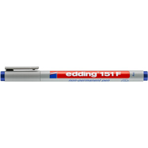 edding 4-151003  151 F Non-permanenter Folienschreiber blau