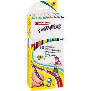 edding 4-15-18  15 FUNTASTICS Kinderfasermaler 18er-Set...
