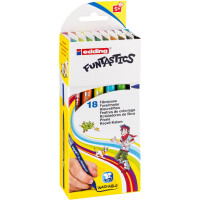 edding 4-15-18  15 FUNTASTICS Kinderfasermaler 18er-Set sortiert