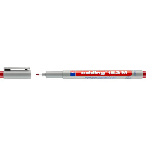 edding 4-152002  152 M Non-permanenter Folienschreiber rot