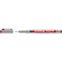 edding 4-152002  152 M Non-permanenter Folienschreiber rot