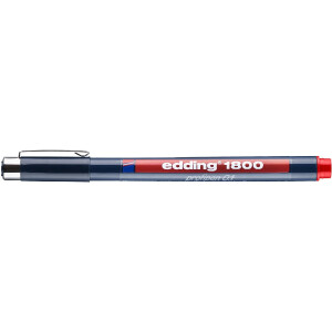 edding 4-180001002  1800 0,1 Präzisionsfeinschreiber rot