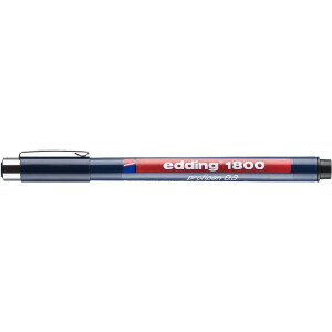 edding 4-180003001  1800 0,3 Präzisionsfeinschreiber schwarz