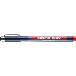 edding 4-180003002  1800 0,3 Präzisionsfeinschreiber rot