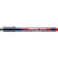 edding 4-180003002  1800 0,3 Präzisionsfeinschreiber rot