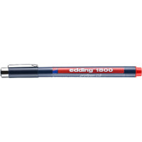 edding 4-180005002  1800 0,5 Präzisionsfeinschreiber rot