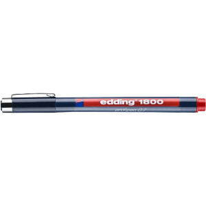 edding 4-180007002  1800 0,7 Präzisionsfeinschreiber rot