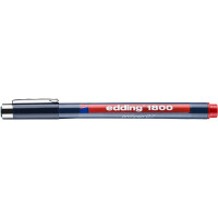 edding 4-180007002  1800 0,7 Präzisionsfeinschreiber rot