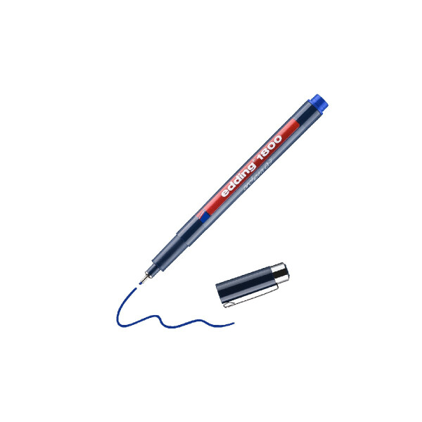 edding 4-180007003  1800 0,7 Präzisionsfeinschreiber blau