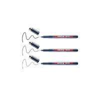 edding 4-1800-3  1800 Präzisionsfeinschreiber 3er-Set schwarz