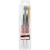 edding 4-2185-3  2185 Gelroller 3er-Set metallic-weiß