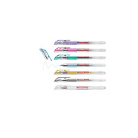 edding 4-2185-7  2185 Gelroller 7er-Set metallic-weiß