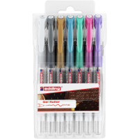 edding 4-2185-7  2185 Gelroller 7er-Set metallic-weiß