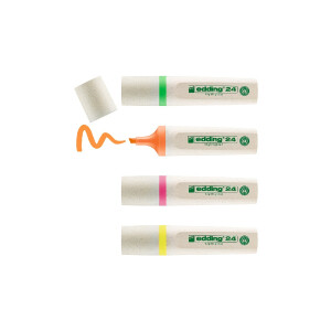 edding 4-24-4  24 EcoLine Textmarker 4er-Set sortiert