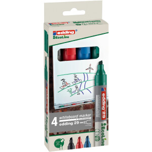 edding 4-29-4  29 EcoLine Whiteboardmarker 4er-Set sortiert