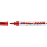 edding 4-3000002  3000 Permanentmarker rot