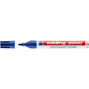 edding 4-3000003  3000 Permanentmarker blau