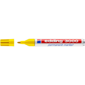 edding 4-3000005  3000 Permanentmarker gelb