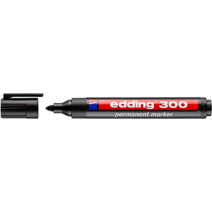 edding 4-300001  300 Permanentmarker schwarz