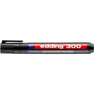 edding 4-300001  300 Permanentmarker schwarz