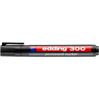 edding 4-300001  300 Permanentmarker schwarz