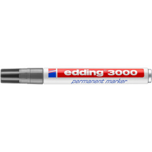 edding 4-3000012  3000 Permanentmarker grau