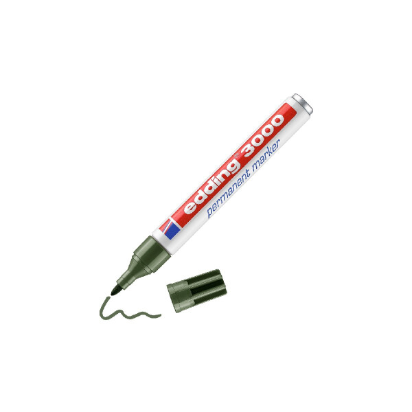 edding 4-3000015  3000 Permanentmarker olivgrün