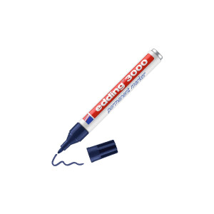 edding 4-3000017  3000 Permanentmarker stahlblau