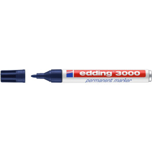 edding 4-3000017  3000 Permanentmarker stahlblau